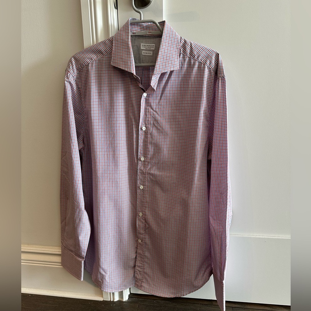 Brunello Cucinelli shirt, XL size, Slim fit, worn once